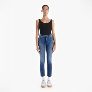 Mother Denim Mid Rise Dazzler Crop Fray in We're All in This Together Size 26